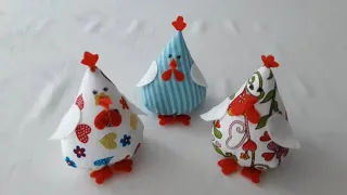 🐤  КУРОЧКA ИЗ ОДНОГО КРУГА - СШИВАЕМ ВРУЧНУЮ