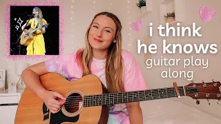 Taylor Swift I Think He Knows Guitar Play Along (Eras Tour Surprise Song) // Nena Shelby