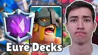 😮Mit EUREN DECKS auf 7000 TROPHÄEN! | Überraschend gut! | Clash Royale deutsch