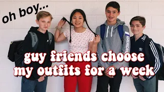 my guy friends choose my outfits for a week