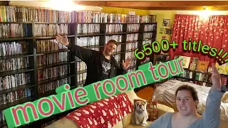 New Movie room tour. over 6500 titles!!! as of 12/27/19