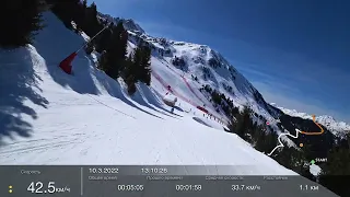 Трассы Courchevel  Зеленая Синяя Красная Черная