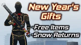 GTA Online: New Year's Gifts (Free Items, Snow is Back!)