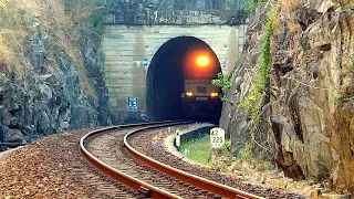 TRAINS & TUNNEL - 6 đoàn tàu lửa chui qua hầm thật đẹp