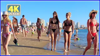 【4K】WALK in Uruguay at the beach in Punta del Este