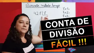 COMO FAZER CONTA DE DIVISÃO NA MÃO - MÉTODO LONGO - PROFESSORA FABIANA