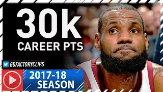 LeBron James Full Highlights vs Spurs (2018.01.23) - 28 Pts, 9 Reb, 30.000 Career Points!
