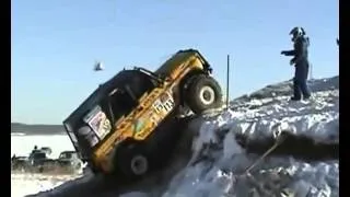 УАЗ ВСТАЕТ НА ДЫБЫ ДЖИП ТРИАЛ  Offroading