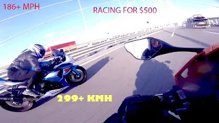 CBR 1000 RR SP 17 VS GSXR 11 RACE FOR $500