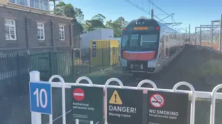 New Intercity Fleet train - NIF train - flying through Hornsby on the down - platform 5