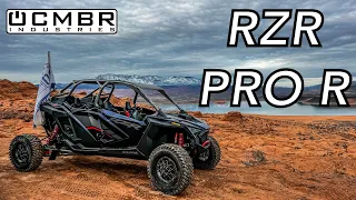 RZR Pro R @ Sand Hollow - First Ride. Rock Crawling, Sand Dunes, Drag Race, & Whoops test!
