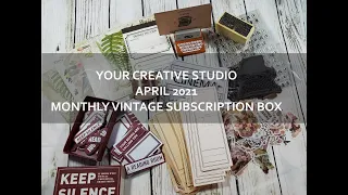 Unboxing - Your Creative Studio Apr 2021 Vintage Subscription Box