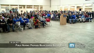 Public Hearing: Proposed Major League Soccer Stadium