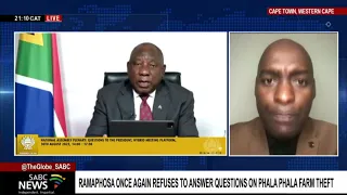 President Ramaphosa refuses to respond to Phala Phala question: Vuyo Zungula