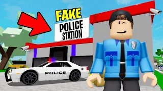 I Open A FAKE POLICE STATION To Be COPS in Brookhaven RP..