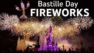 [4K] The Bastille Day Fireworks 2023 - 1500 Drones - European record - Disneyland Paris