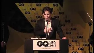 Johnny Depp presents Keith Richards with GQ Award