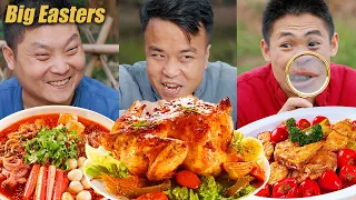 Eat big drumsticks!| TikTok Video|Eating Spicy Food and Funny Pranks| Funny Mukbang