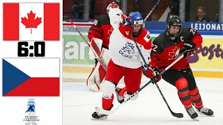 CZECHIA VS CANADA HIGHLIGHTS IIHF WORLD CHAMPIONSHIP U18 2024