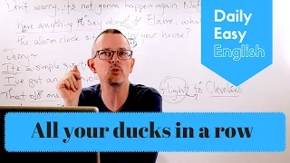 Learn English: Daily Easy English 1052: all your ducks in a row