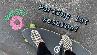 Relaxing Parking lot longboard session!
