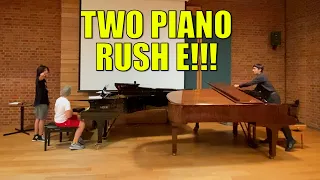 Improvised RUSH E on 2 CONCERT GRAND PIANOS | Cole Lam