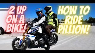 How to Ride 2 UP on a Motorcycle!