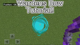 How to make Warden’s bow in Minecraft!