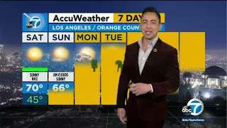 SoCal to see sunshine, cooler temperatures this weekend