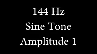 144 Hz Sine Tone Amplitude 1