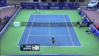 ACO 2013 - Day 3 Match 1 Highlights Go Soeda (JPN) vs Prakash Amritraj (IND)