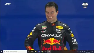 CHECO PEREZ SINGAPUR 2022 HIMNO NACIONAL MEXICANO