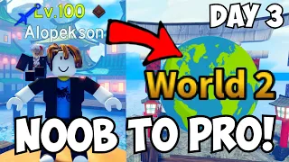 Day 3 - Reaching World 2 SUPER FAST! F2P Noob to Pro ASTD! (Season 5)