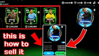 how to sell not trading 'untradeable' players in EA FC MOBILE 24