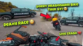 deaTh RaCe 😳 | LiVe CraSh HoGya 😲 | Sorry Dragonarm BiKe ThUK gYi 😮‍💨