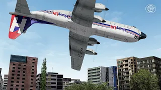 Crashing in Hong Kong Just Seconds After Takeoff - Lockheed Hercules Disaster