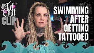 Swimming with fresh tattoos⚡CLIP from The Tat Chat (15)