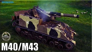 Колобанов на АРТЕ M40/M43 🌟 World of Tanks лучший бой на САУ 8 уровень