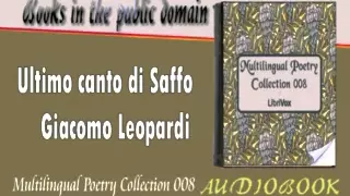 Ultimo canto di Saffo Giacomo Leopardi Audiobook