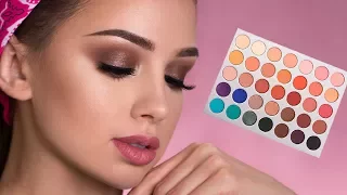 Brown Smokey Eye Makeup Tutorial | Jaclyn Hill x Morphe Palette