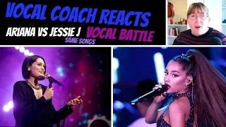 Vocal Coach Reacts to Ariana Grande Vs Jessie J SAME SONGS  - VOCAL BATTLE