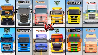 GTA 5 TRUCK VS TEARDOWN TRUCK VS BEAMNG TRUCK - WHICH IS BEST?