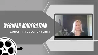 Zoom - Role of the Moderator - Example of the Introduction to the Webinar Live Stream