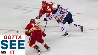 GOTTA SEE IT: Connor McDavid Fires Home Game-Winner To Eliminate Calgary Flames in Game 5