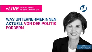 HIGHLIGHT: Business meets politics mit Bettina Stark-Watzinger