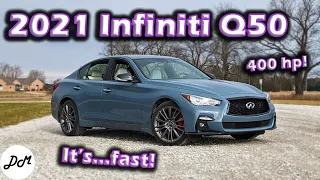 2021 Infiniti Q50 Red Sport 400 AWD – POV Review and Test Drive