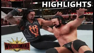 WWE 2K19 ROMAN REIGNS VS DREW MCINTYRE | WRESTLEMANIA 35 - PREDICTION HIGHLIGHTS