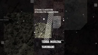 Denúncia: estrada clandestina em terra indígena Yanomami explode o garimpo #shorts #denuncia