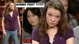 DRUNK WH!TE GIRL TRIES TO FIGHT JUDGE JOE BROWN! OMG😱😨 #REACTION #COURT