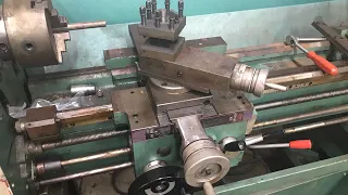 Scraped engine lathe brought back to life 14/40 first start after major machine work.